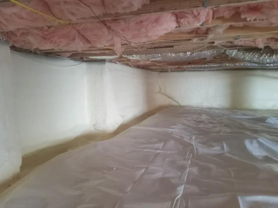 Crawl space encapsulation with closed-cell spray foam for Roof Waterproofing in Cocoa West